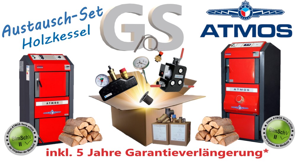 Holzkessel Austausch-Set mit ATMOS GS Holzvergaser