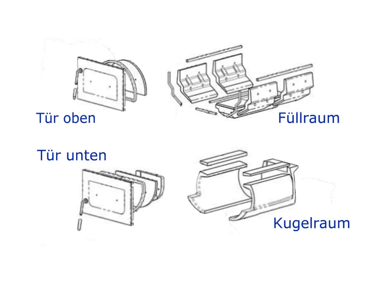 Killus-Technik - ATMOS Kessel-Anschlussset Fittings, Schmutzfänger,  Überdruckventil, Verschraubung, Reduzierung