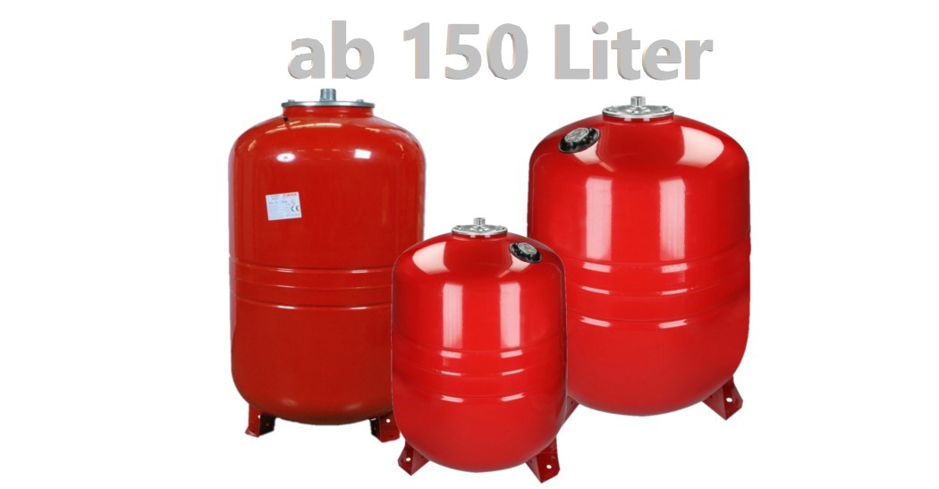 Ausdehnungsgefäße für Heizungsanlangen ab 150 Liter