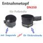 Preview: Silotec Entnahmetopf für Pelletsilo DN350 mit Spannband für Saug- oder Schneckenentnahme