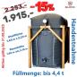 Preview: Aktion Silotec Holzpellets-Lager HPL 165 im Holzgestell - Grundfläche 1,65 x 2,23 m max. 4,36 t