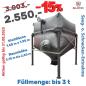 Preview: Aktion - Silotec Holzpellets 200 im Stahlgestell  - Grundfläche 1,65 x 1,95 m - max. 3,2 t