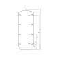 Preview: Pufferspeicher P 1000 ohne Wärmetauscher, Durchmesser 790 mm und 90° Anschlüsse