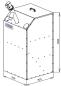 Preview: ATMOS Platzspar Pelletsilo 400 Liter mit Schnecke