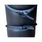 Preview: Rauchrohr 2 mm schwarz pulverbeschichtet 0-90° Bogen Reinigung