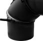 Preview: Rauchrohr 2 mm schwarz pulverbeschichtet 0-90° Bogen Reinigung