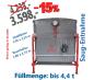 Preview: Aktion - Silotec Flachbodensilo Volummax rechteckig VM-R1 - 165 im Stahlgestell  - Grundfläche 1,95 m x 2,23 m - max. 4,4 t