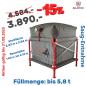 Preview: Aktion - Silotec Flachbodensilo Volummax rechteckig VM-R1 - 165 im Stahlgestell  - Grundfläche 2,23 m x 2,54 m - max. 4,4 t