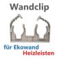 Preview: Ekowand Heizleisten für bestes Wohnklima und Heizkosten sparen Kombi-Klipp Wandhalter doppelt aus Kunststoff und Stahl Killus-Technik.de