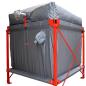 Preview: Silotec Flachbodensilo Volummax VM 165 im Stahlgestell