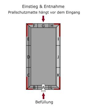 Sonderposten - Silotec Holzpellets-Lager HPL 200 im Holzgestell - Befüllung gegenüber der Entnahme - max. 5,1 t