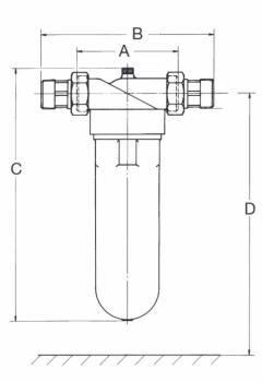 Trinkwasser Feinfilter Bavaria inkl. Verschraubung