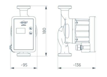 WITA go.future 2 – 60 LCD Hocheffizienzpumpe 6 m DN25 180 mm Heizung & Solar