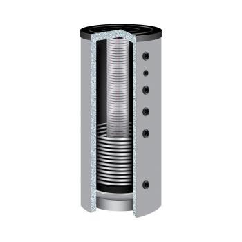 Hygiene-Kombispeicher KER 800 mit 1 Wärmetauscher und 180° Anschlüsse