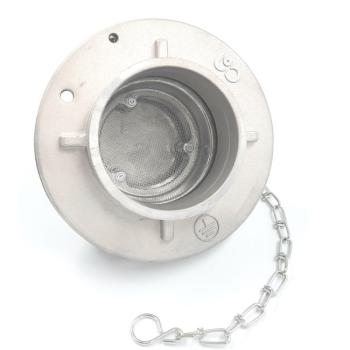 Kupplung hinterlüftet mit Alu Deckel Storz-A DN100