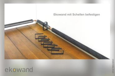 Montage Ekowand Heizleiste