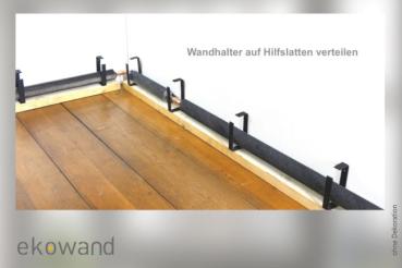 Montage Ekowand Heizleiste