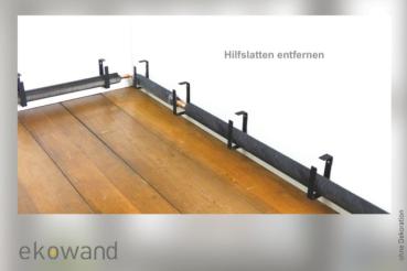 Montage Ekowand Heizleiste