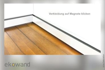 Montage Ekowand Heizleiste