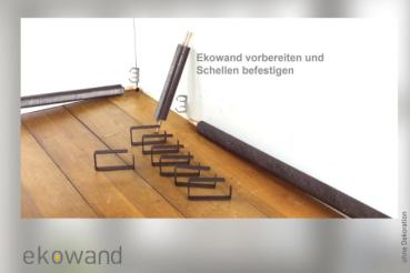Montage Ekowand Heizleiste