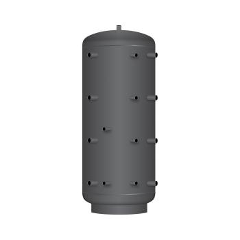 Pufferspeicher PR 300 mit 1 Wärmetauscher und 90° Anschlüsse