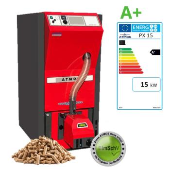 ATMOS PX15 Pelletkessel mit integriertem Pelletbehälter