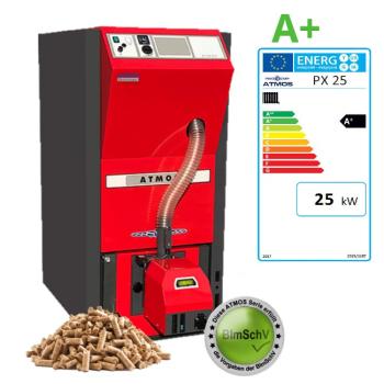 ATMOS PX25 Pelletkessel mit integriertem Pelletbehälter