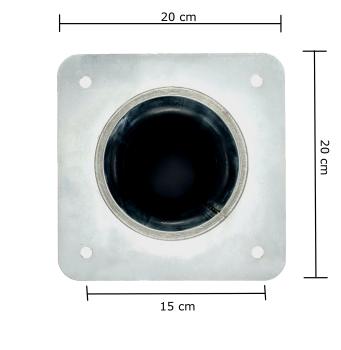 Pellet Befüllstutzen-Set 45° (Storz-A Kupplung) DN100 500mm lang - 2 Stück