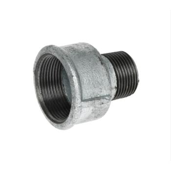 Temperguss Fitting Reduziermuffe 1 1/2" x 1" IG/AG DVGW und SVGW zertifiziert und uneingeschränkt für Gas- und Trinkwasser-Installationen