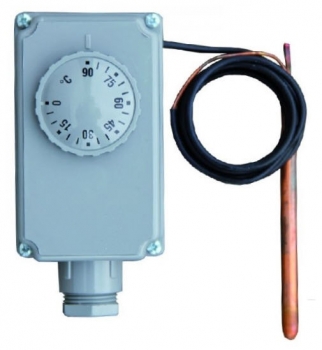 Tauchthermostat TC 100 A 0-90°C 100 mm lang Kessel Thermostat Temperaturregler 