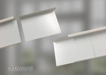 Stahl-Verkleidung weiß RAL 9010 für Ekowand Wohlfühlheizleisten