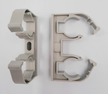 Ekowand Heizleisten für bestes Wohnklima und Heizkosten sparen Kombi-Klipp Wandhalter doppelt aus Kunststoff und Stahl Einzelteile Killus-Technik.de