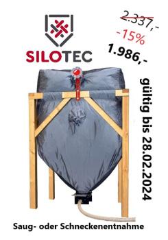 Aktion - Silotec Holzpellets-Silo HPS 165 im Holzgestell - Grundfläche 195 x 195 m - max. 3,0 t