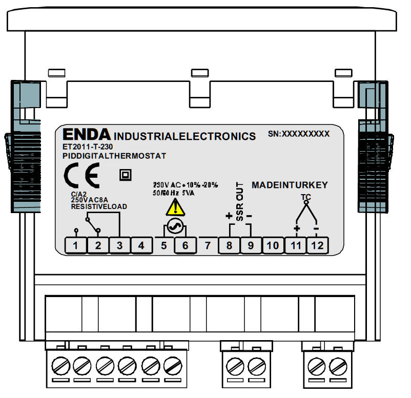 Killus-Technik - elektronischer PID Temperaturregler mit LED-Anzeige.  Umschaltbar für Regelungsart Ein/Aus, P, PI, PD und PID. PT100 oder  Thermoelement Typ J, K, T, S, R Fühlereingang -100 - 600°C
