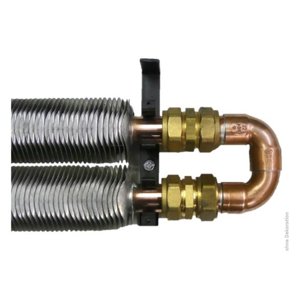180° Kehrbogen DN 22 mit doppelter Heizleiste