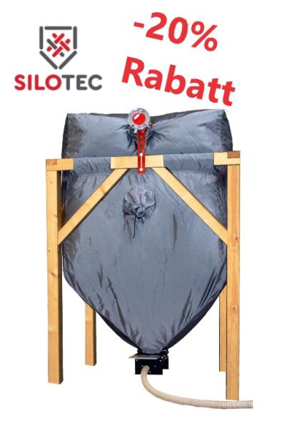 * B-Ware * Silotec Holzpellets-Silo HPS 200 im Holzgestell - Grundfläche 1,95 x 1,95 m - max. 3,6 t