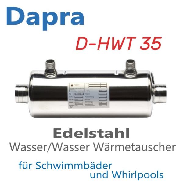 Dapra Wasser-Wasser Wärmetauscher D-HWT 35 aus Edelstahl