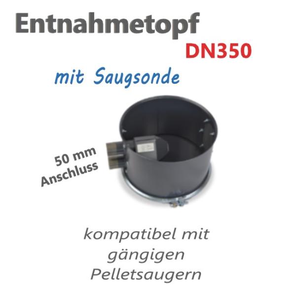 Pellet Entnahmetopf DN350 mit Saugsonde