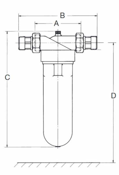 Trinkwasser Feinfilter Bavaria inkl. Verschraubung