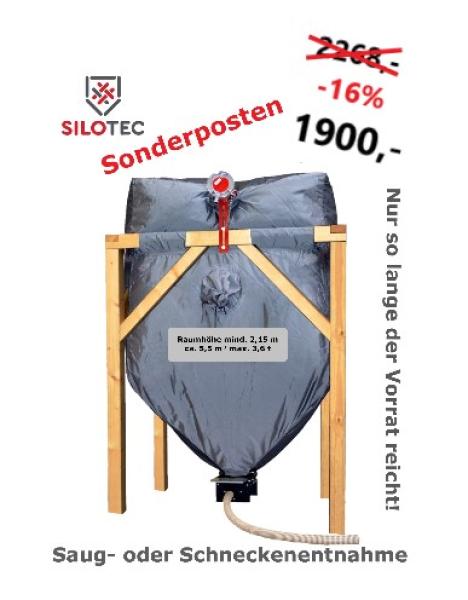 Sonderposten - Silotec Holzpellets-Silo HPS 200 im Holzgestell - Grundfläche 1,95 x 1,95 m - max. 3,6 t
