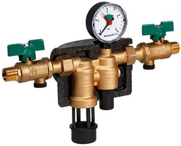 Nachfüllkombination Systemtrenner mit Manometer Honeywell Braukmann