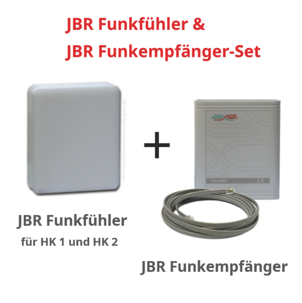JBR Funk-Raumfühler HK1, HK2 u. JBR Funkempfänger oder Zero