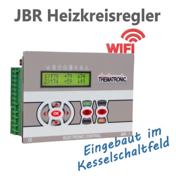 JBR-1 Heizkreisregler mit WIFI und Einbau im Kesselschaltfeld
