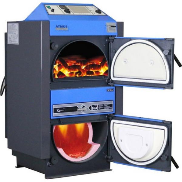 KC 16 S Kohlevergaser von ATMOS mit offenen Türen
