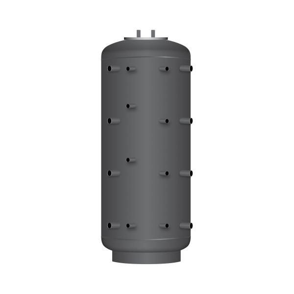 Hygiene-Kombispeicher KER2 1000 mit 2 Wärmetauscher, Durchmesser 850 mm und 90° Anschlüsse