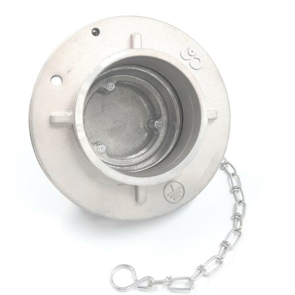 Kupplung hinterlüftet mit Alu Deckel Storz-A DN100