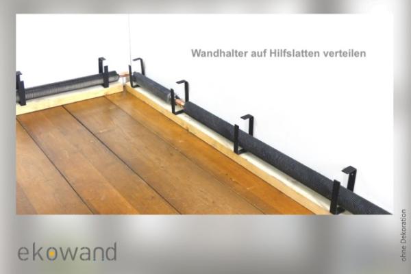Montage Ekowand Heizleiste