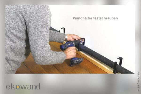Montage Ekowand Heizleiste