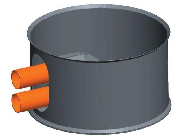 Silotec Holzpellets-Silo HPS 200 im Holzgestell
