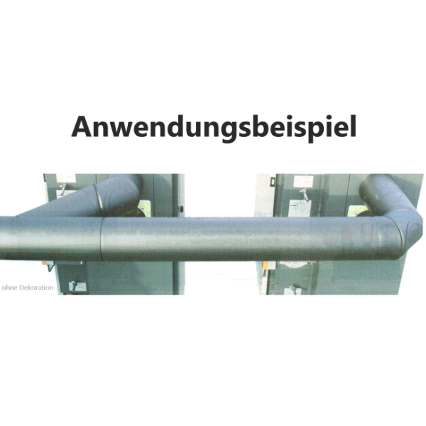 Rauchrohr 2 mm T-Stück 45°